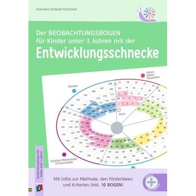 Der Beobachtungsbogen für Kinder unter 3 Jahren mit der Entwicklungsschnecke, Geheftet von Kornelia Schlaaf-Kirschner, Verlag an der Ruhr,