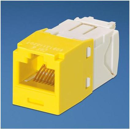 Panduit UTP RJ-45 MiniJack Cat6 geel