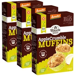 3er-Pack Bauck Mühle Apple Crumble Muffins Bio
