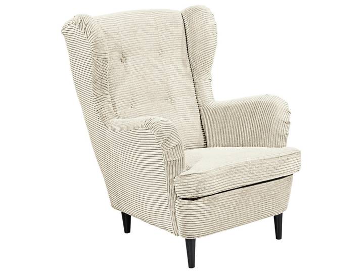 Carryhome Ohrensessel, Creme, Holz, Buche, massiv, 78x102x98 cm, Wohnzimmer, Sessel, Ohrensessel