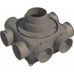 Wolf Luftverteiler Flach mini 8-75 für CWL