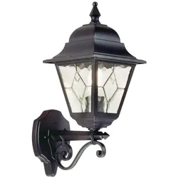Elstead Lighting Norfolk Außenwandleuchte Schwarz IP44 E27