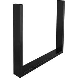Simausrom, Tischbeine + Tischgestell, Bankkufe Regular Slim H 372mm Bankgestell TK 100kg Stahl schwarz