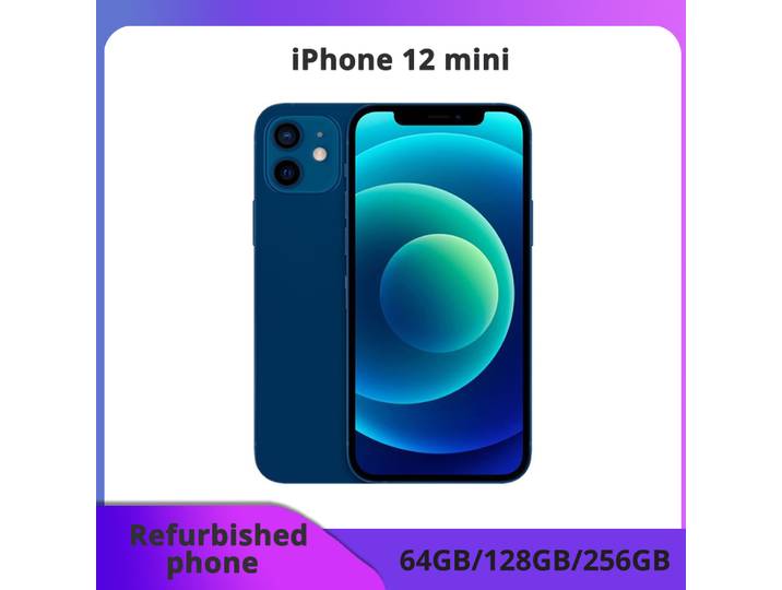 Téléphone reconditionné Apple iPhone 12 Mini 64/128/256 Go ROM 4 Go RAM IOS A14 Bionic Hexa Core excellent état