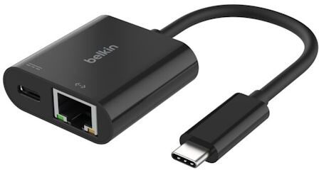 Belkin Adaptador + Carregador  Rede Ethernet USB-C PD 100W - Preto