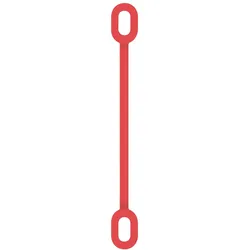 BerryBase Kabel & Adapter Silikonhalter, sichere Befestigung - Farbe: rot