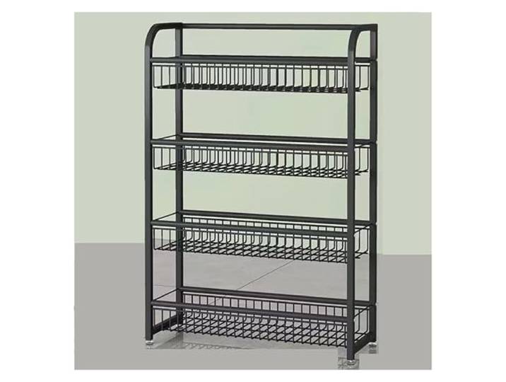 Snack-Organizer, Großer Süßigkeiten-Organizer for die Arbeitsplatte, Verkaufsständer(Black,60 * 20 * 86cm)