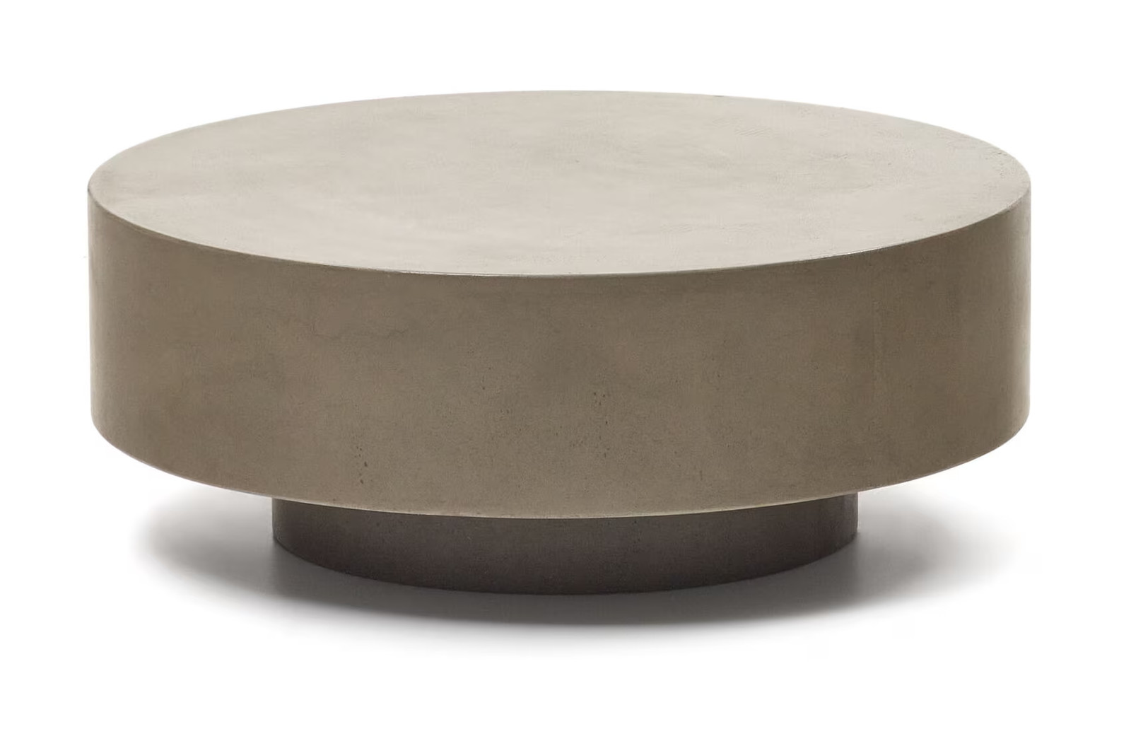 Kave Home Ronde Salontafel Garbet Cement, Grijs, Ø80cm