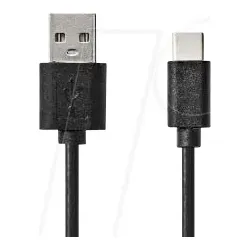 N CCGL60601BK20 - USB 2.0 Kabel, A-Stecker > USB-C-Stecker, 2m, schwarz