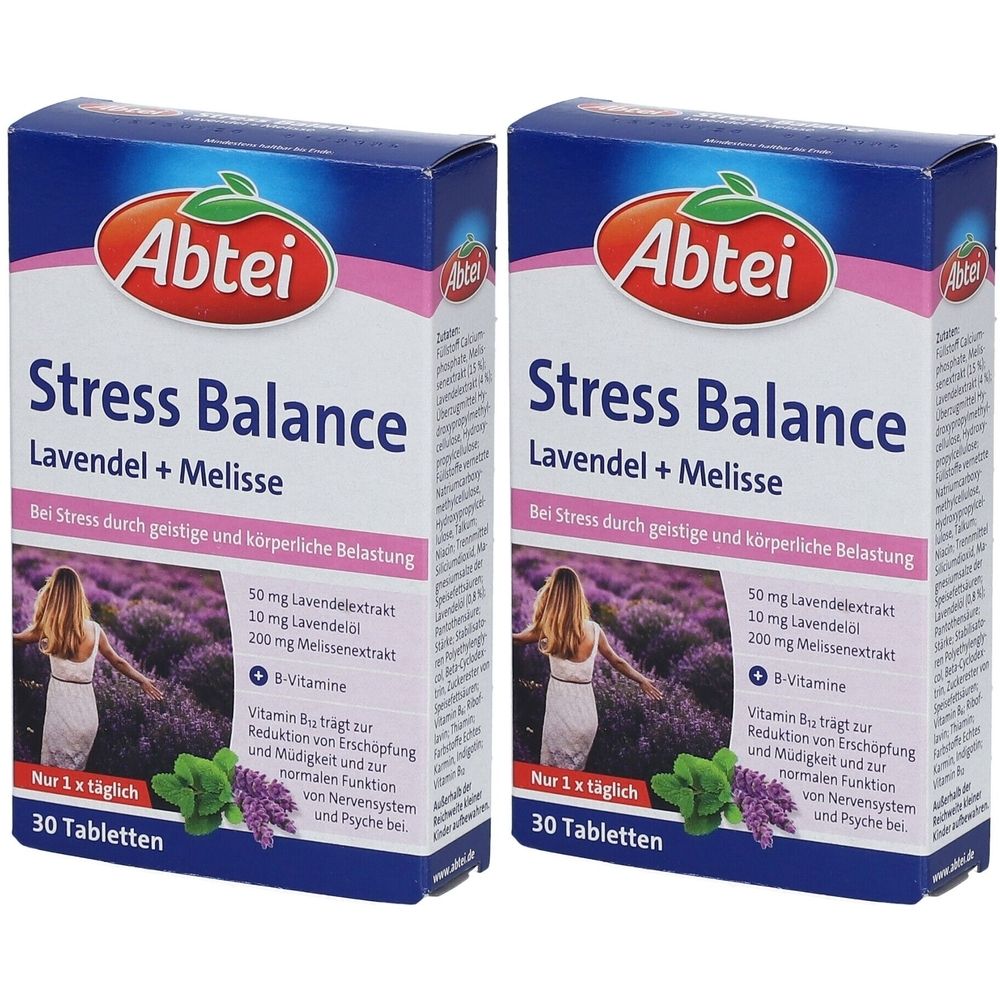 Abtei Stress Balance Lavendel+Melisse Tabletten TF 2x 2x30 St