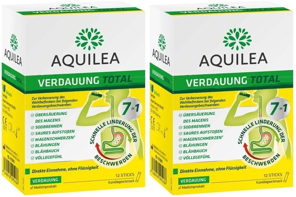 Aquilea Verdauung Total Plv.z.Einnehmen Sticks 2x 2x12 St PUE new