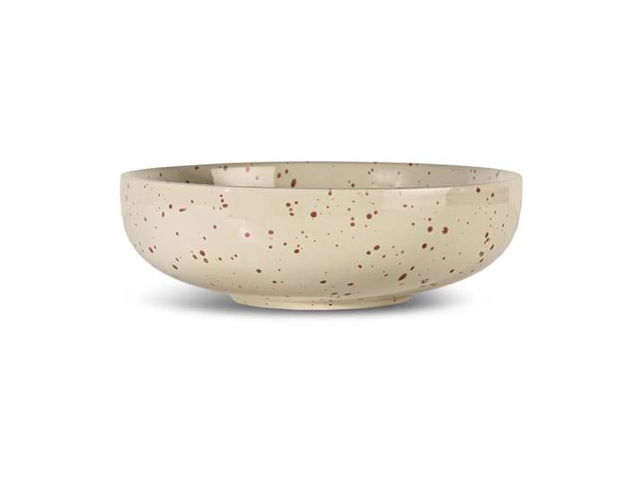 Sagaform Bol de service Ditte Beige-bordeaux