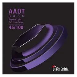 No Name BlackSmith EAAEB-45100-4 - struny do gitary basowej 45-100 4-strunowej skala 34” (4x, E-Gitarre), Saiten