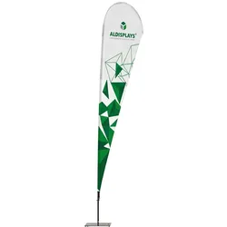 BeachFlag Tropfen Dropflag einseitig Grösse XXL