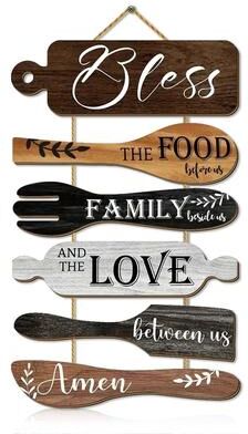 Uplift Picks Wooden Kitchen Wall Decor Family Blessing Dining Room Sign Wooden Kitchen Wall Decor Family Blessing Dining Room Sign