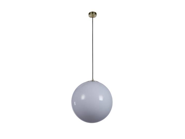 Pendentif Atom 2 - Laiton satiné et verre opale