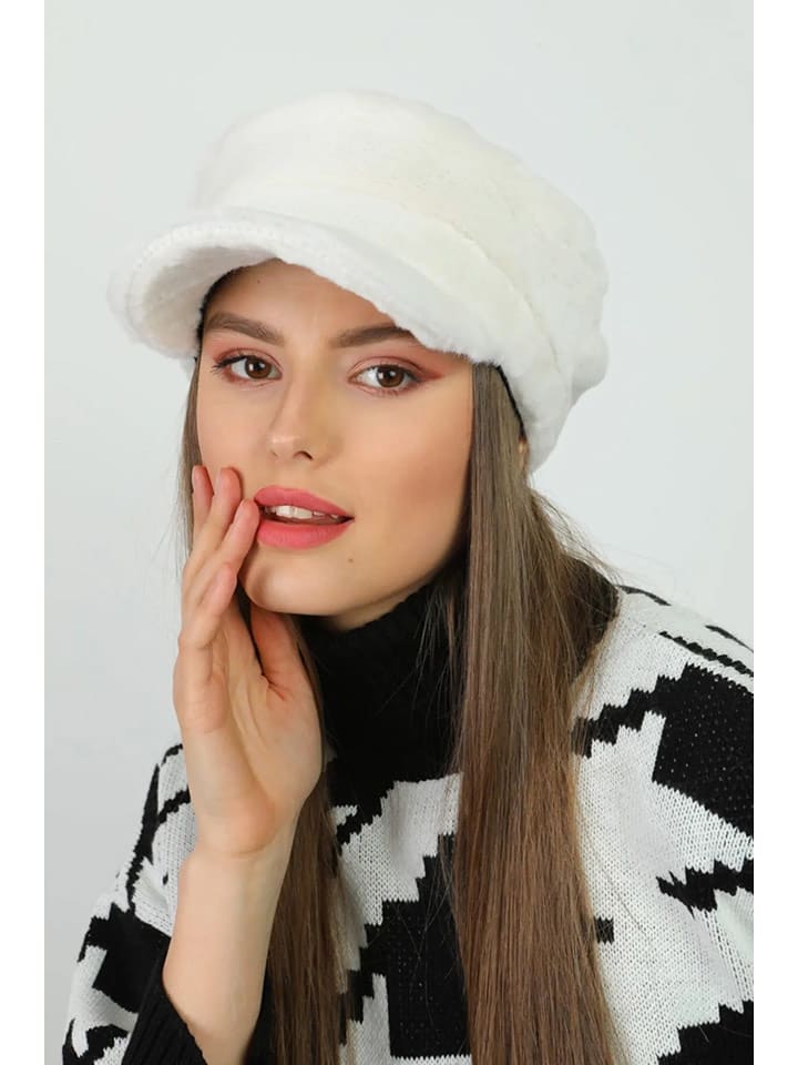 Lucky Bees Cap in Weiß - onesize