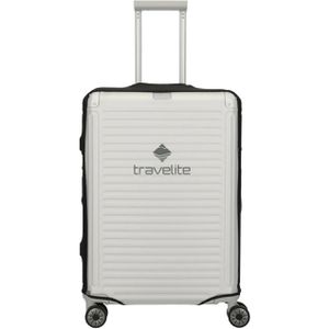 Travelite Kofferschutzhülle bis 71 cm, transparent, wasserabweisend, mit Druckknöpfen