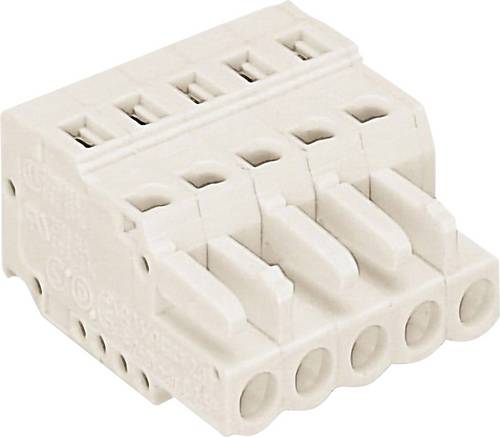 WAGO Buchsengehäuse-Kabel 721 Polzahl Gesamt 5 Rastermaß: 5mm 721-105/026-000