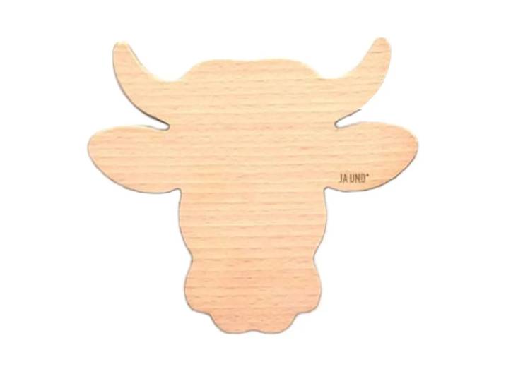 Racletteuntersetzer Trin, Ja/und?, buchefarbig, Holz