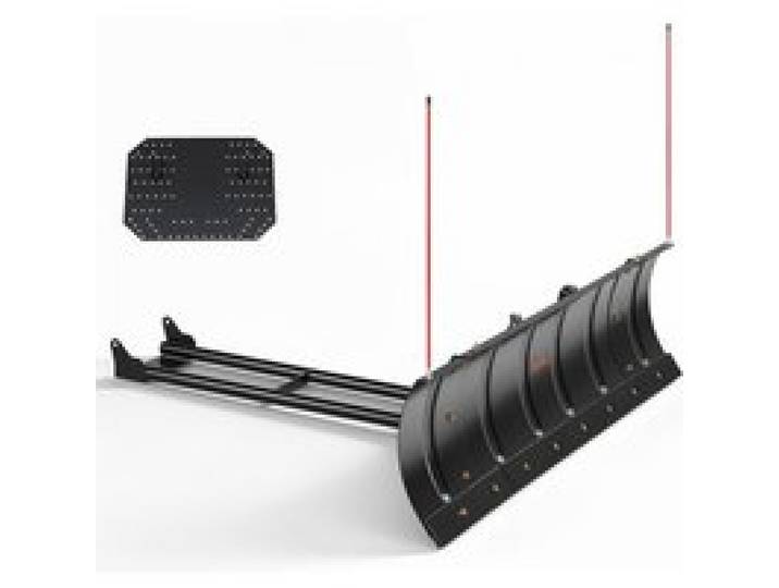 VEVOR Quad Schneeschild 1092 & 1524 mm Schneepflug ATV 3 Montageoptionen, für Meisten ATVs & UTVs zur Schneeräumung Geeignet, Kohlenstoffstahl-Räumschild, Höhen- & Links-Rechtsverstellbar, Schwarz