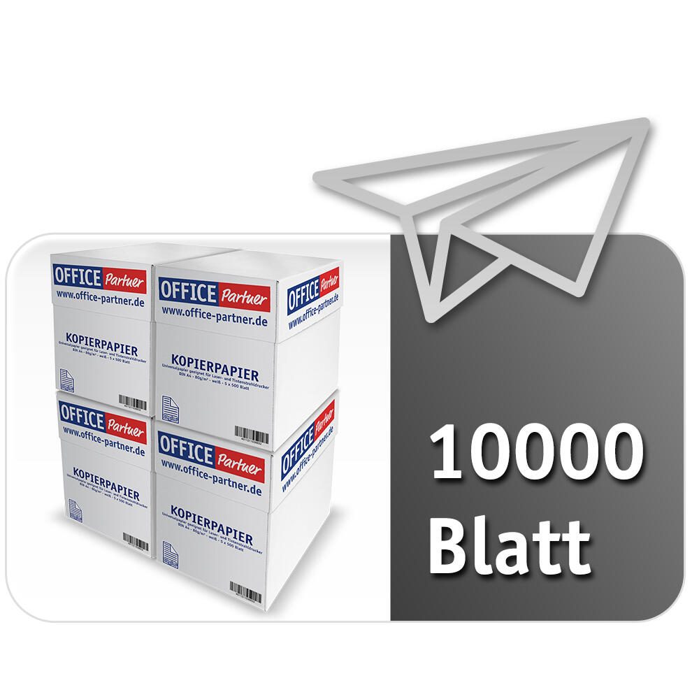 OFFICE-Partner OFFICE Partner Premium Kopierpapier, weiß - DIN A4 80g/m² - 10.000 OP99014-10000