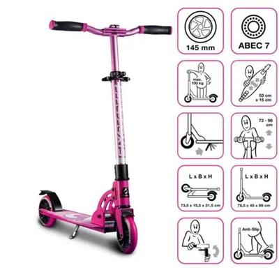 SIX DEGREES Alu Scooter Junior 145 pink