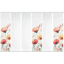 Schmidt Schiebevorhang Prarie 6er Set Polyester Bunt