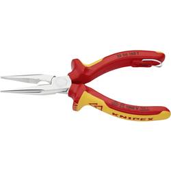 Knipex 25 06 160 T Elektrotechnik und Feinwerktechnik Flachrundzange Chrom-Vanadium Stahl 160 mm