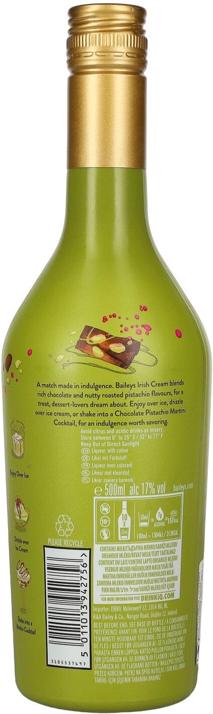 Baileys Chocolate Pistachio Irish Cream Liqueur Limited Edition 17% Vol. 0,5l
