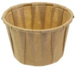 MONOUSO - Eisbecher aus Plissiertem Kraft Papier 60ml (250 Stück)