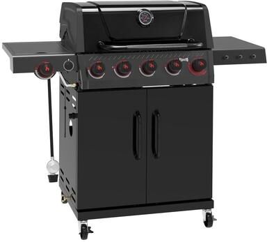 FEASTO 5-Burner Propane Gas Grill with Sear Burner & Side Burner, 58,000 BTU Outdoor BBQ Grill