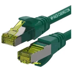 WP Rack & Cabling Wp Europa Patch U/Utp Cat.6a Lshf Grün (U/UTP, CAT6a, 3 m), Netzwerkkabel