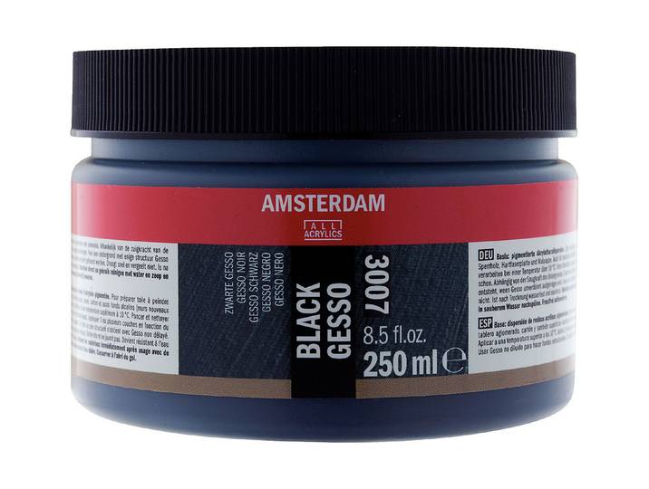 Amsterdam Acryl Gesso Schwarz 0.25 l