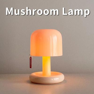 Uplifted Finds USB Rechargeable Mushroom Sunset LED Table Lamp Mini Bedside Night Light For Bedroom Bar Mood Decor USB Rechargeable Mushroom Sunset LED Table Lamp Mini Bedside Night Light For Bedroom Bar Mood Decor