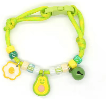 Inspire Picks Colorful Braided Pet Collar With Bell Adjustable Necklace For Cats And Small Dogs d