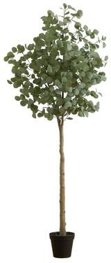 Nearly Natural 7' Artificial Eucalyptus Tree