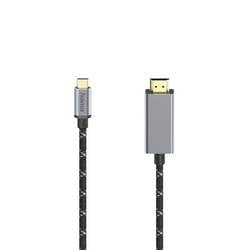 Hama USB-C auf HDMI Kabel, 8K@60Hz, 1,50 m, Aluminium 00200509