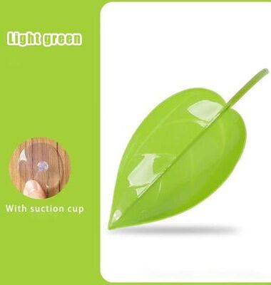 Uplift Picks Naturalistic Leaf Suction Cup Reptile Resting Platform For Frogs And Geckos Terrarium light Green