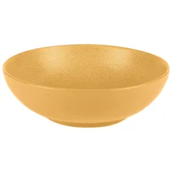 Salatschüssel Vésuvio safran 24 cm - Gelb Rund Steingut Table Passion