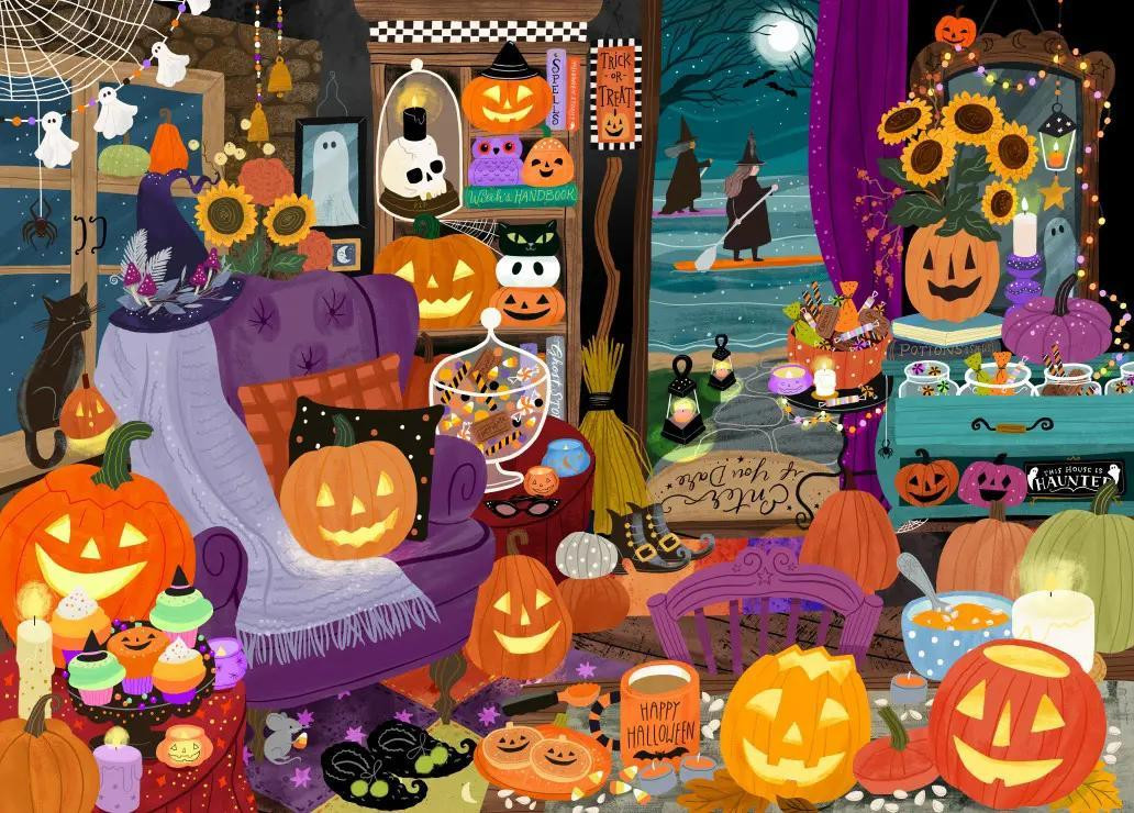 Pieces & Peace Puzzel Halloween Heksenuur 1500-delige puzzel