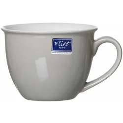 Ritzenhoff & Breker Doppio Jumbo Obere, Obertasse, Ober Tasse, Geschirr, Porzellan, Grau, 350 ml, 576818