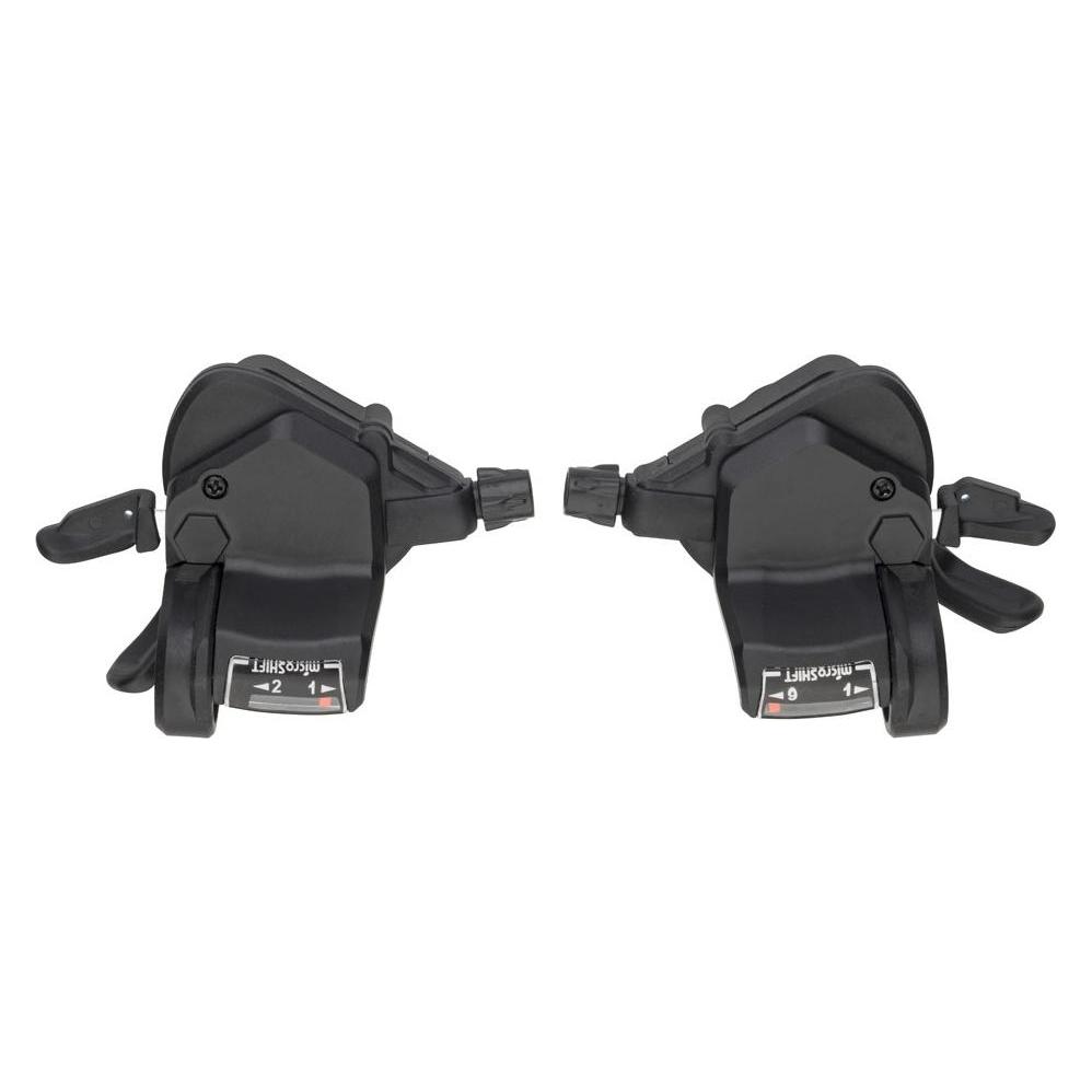 Micro Shift Microshift Mirshift, Auto, 9. -Row (2x9), kompatibel mit Shimano, Daumenhahn, optisches Zahnradverhä (MSH-TS39-29)