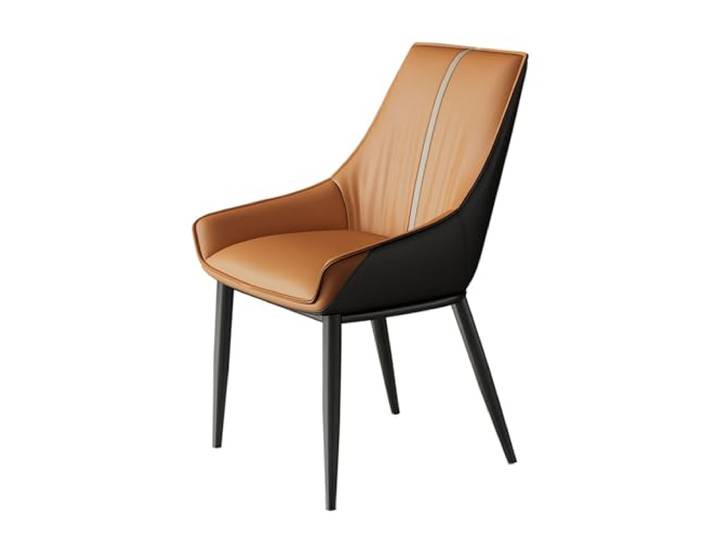tDZP7yWpc Küchenstühle Moderne Esszimmerstühle, Bequeme mit dicken Kissen, Mid Century Modern Küchenstühle(Orange)