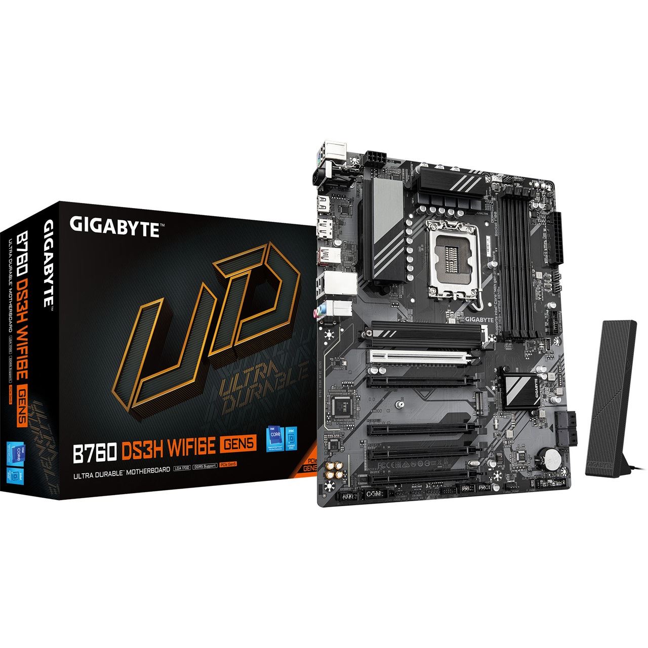 Gigabyte DS3H WIFI6E GEN5 Intel B760 So. 1700 DDR5 ATX Retail