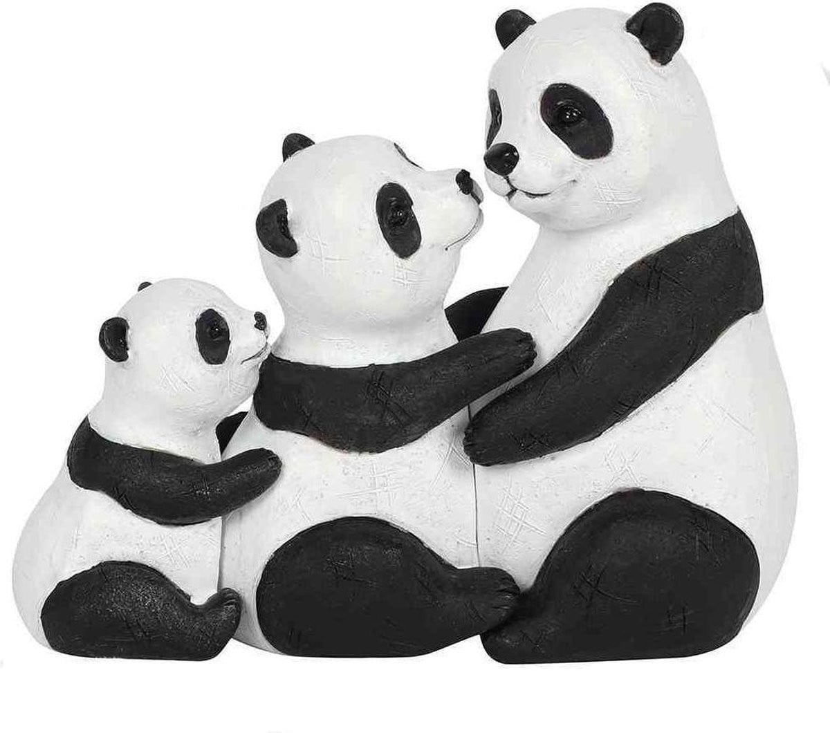 Something Different Beeld Panda Family Wit/Zwart