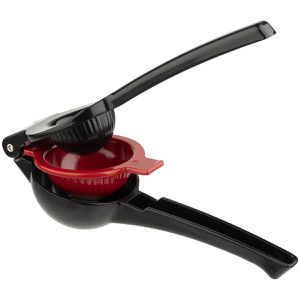 APS Zitronenpresse manuell, 7,5 cm Durchmesser, Aluminium, schwarz