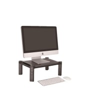 Techly Höhenverstellbare Ablage für Geräte oder Monitore 13-32" Kunststoff Gummi/Silikon Schwarz (ICA-MS-401)