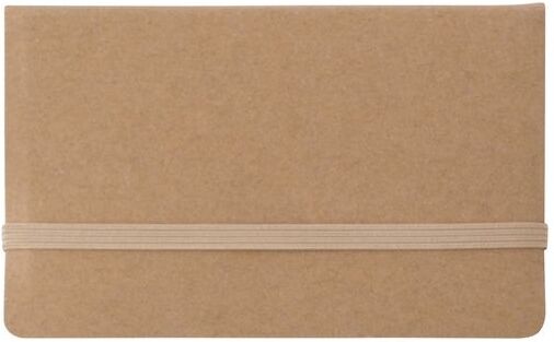 Étui cartonné personnalisé, 150 feuilles repositionnables Bjorn caoutchouc carton métal brun