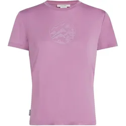 Icebreaker, Damen, Funktionsshirt, Women Merino Blend Core SS Tee Camping Circle (L), Violett